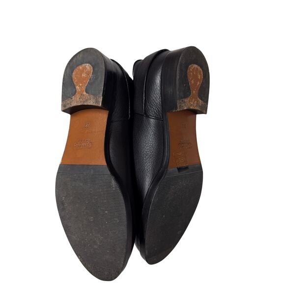 Chloé Black Pebbled Leather Riding Boots Gold Buckle Italy Women’s 39 EU 9 US - Picture 6 of 7